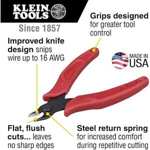 Klein Tools D275-5 Diagonal Flush Cutters/ 5in  / NWT